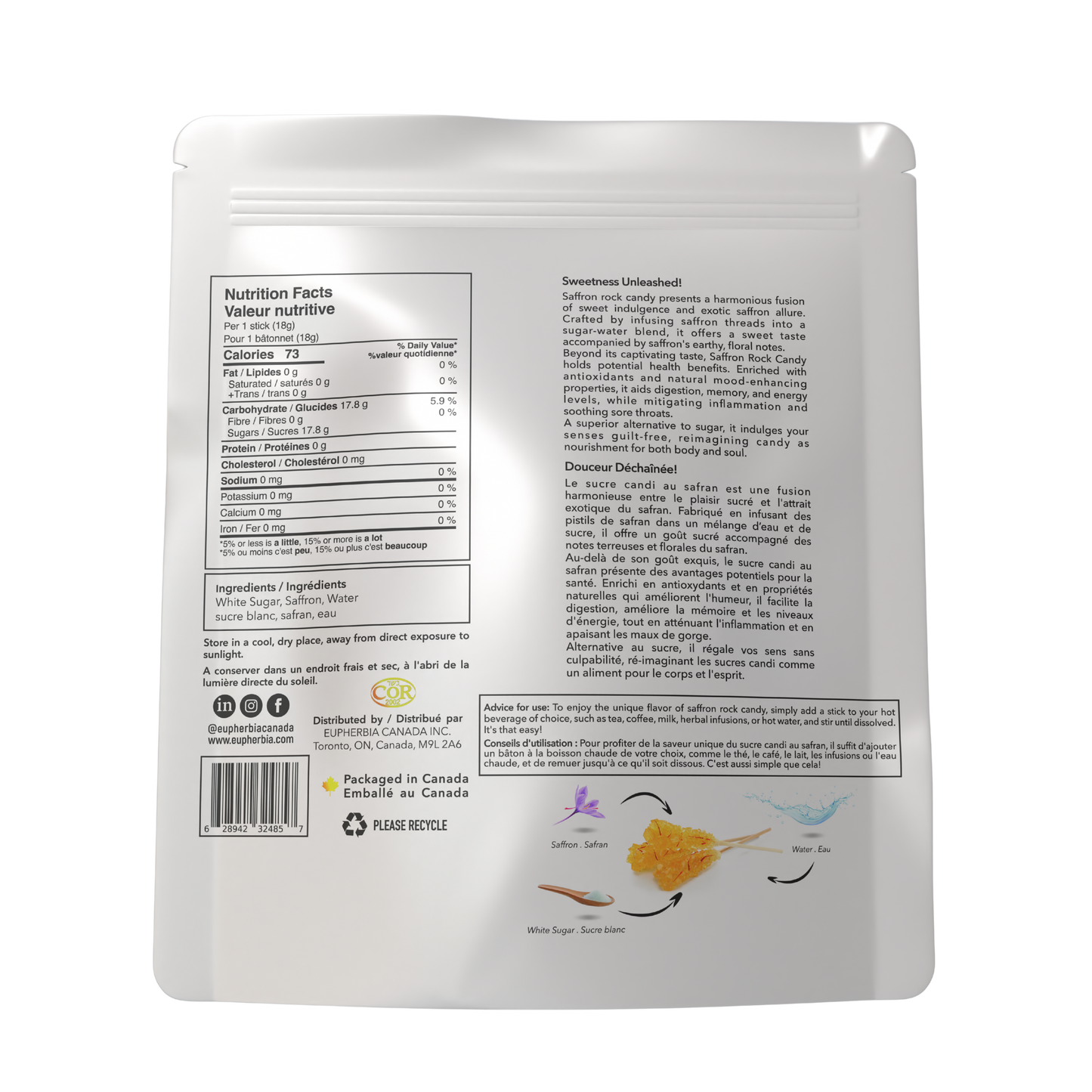 Saffron Rock Candy 25 Pack