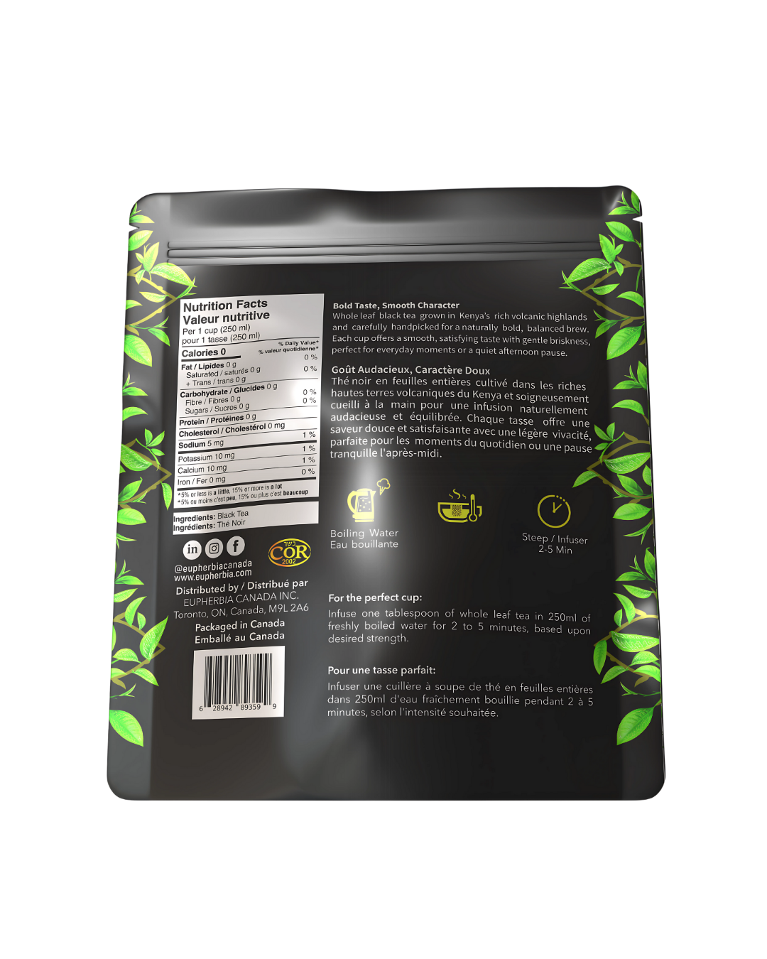 Black Tea, Loose Leaf, 227g (8oz)
