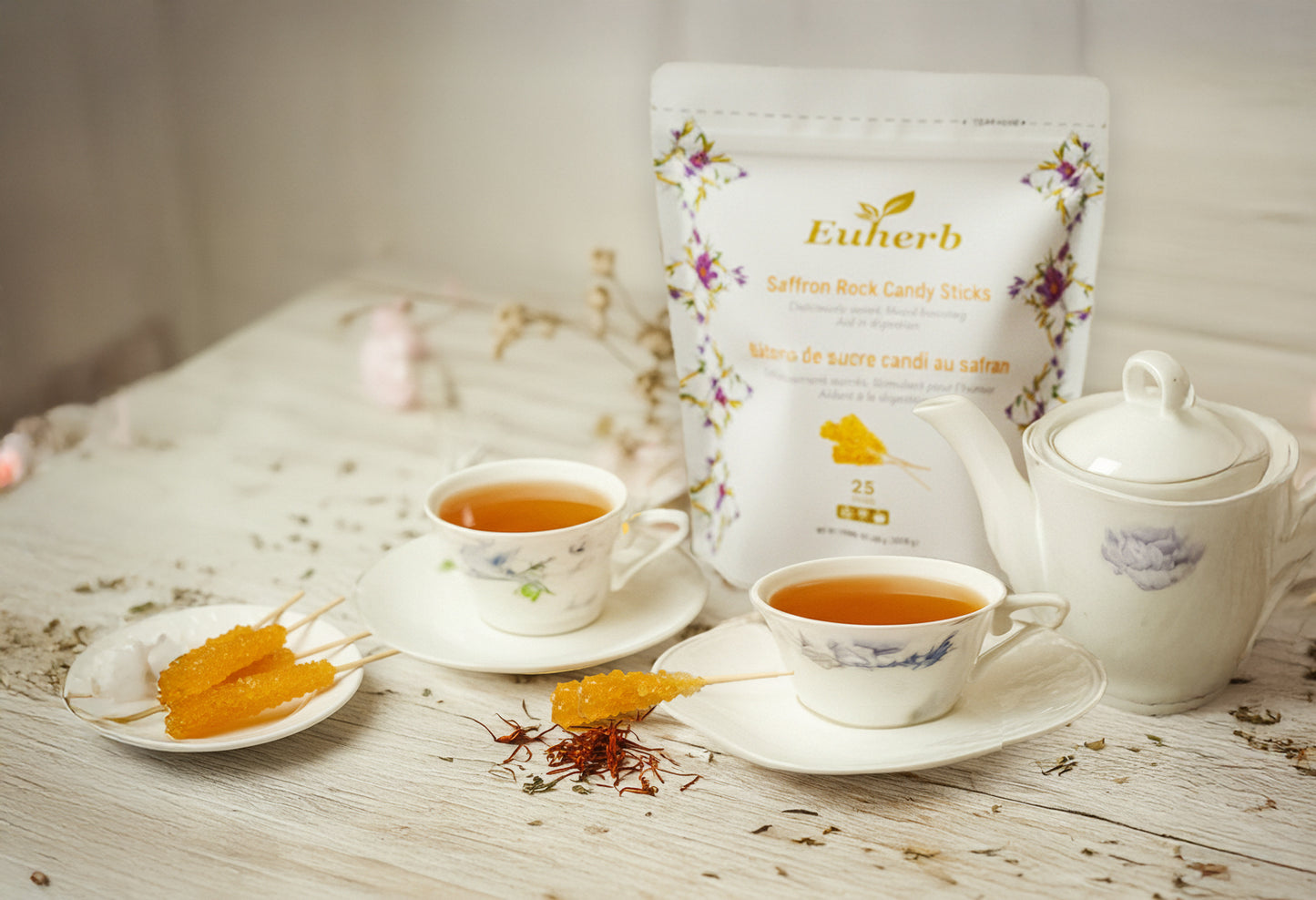 Saffron Rock Candy 25 Pack