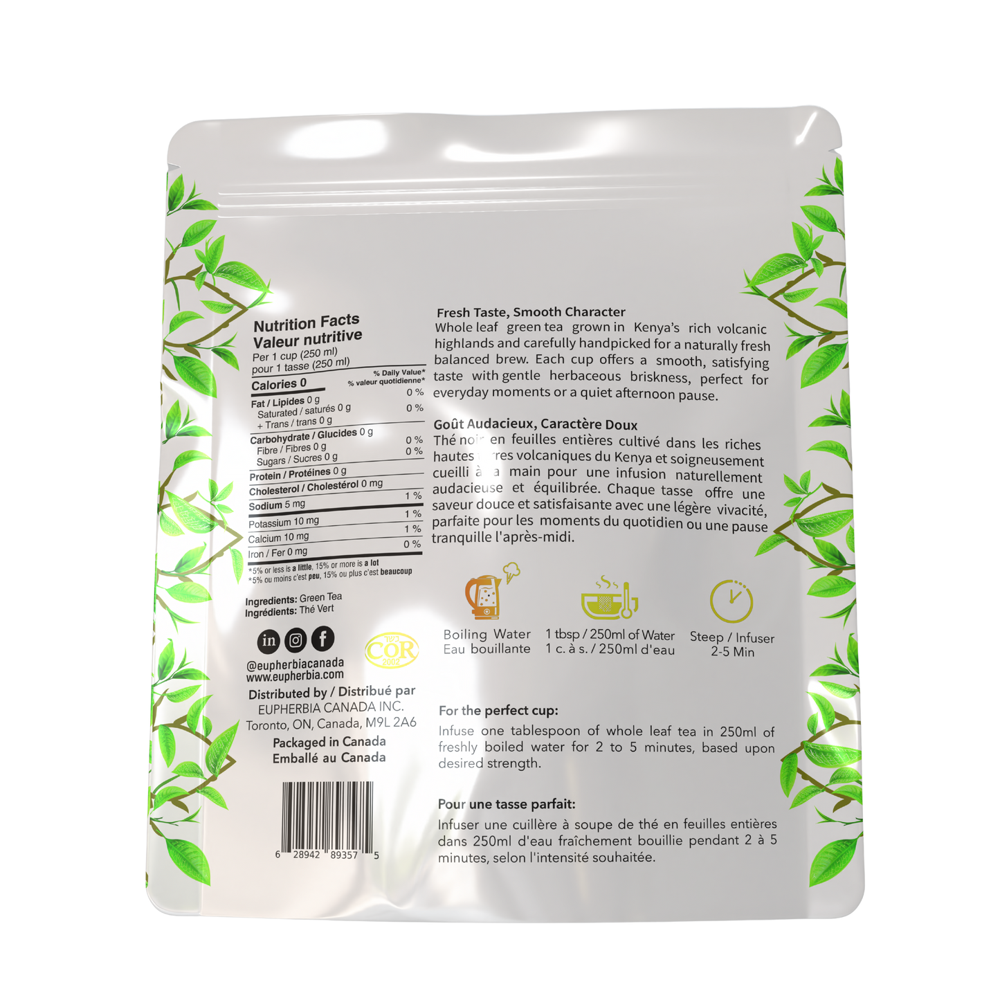 Green Tea, Loose Leaf, 227g (8oz)